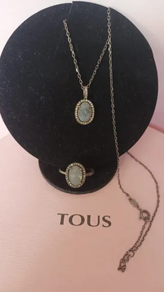 Conjunto  tous de plata Dinah