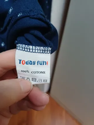 Set 2 maglie pigiama uomo blu