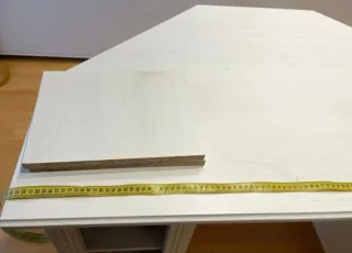 Escritorio esquinero de madera