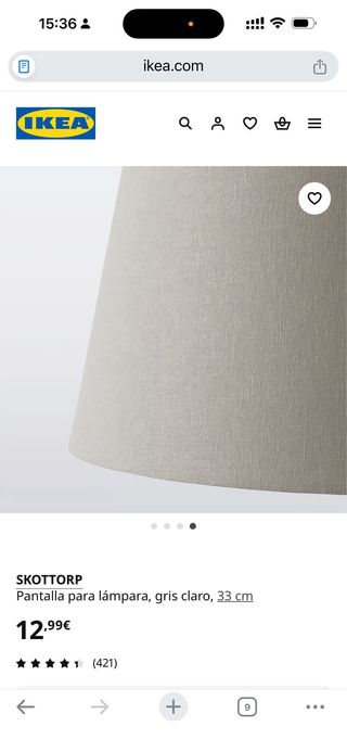 Urge - Lámpara de mesa Ikea