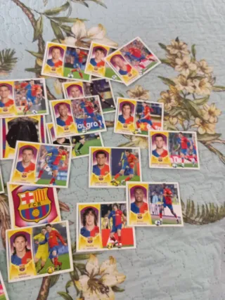 Conjunto di figurine FC Barcelona: Messi, Xavi, Puyol