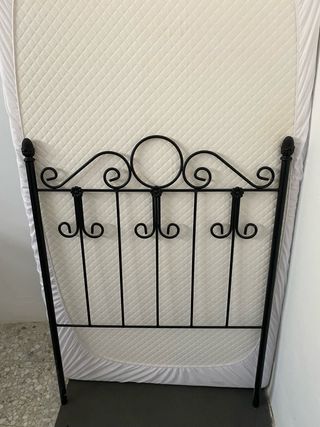 Cabecero de forja negro