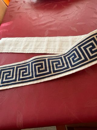 Cortinas comedor con greca.