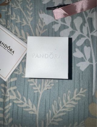 Anillo Pandora Corazón Azul Plata