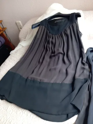 Blusa vaporosa Zara Basic