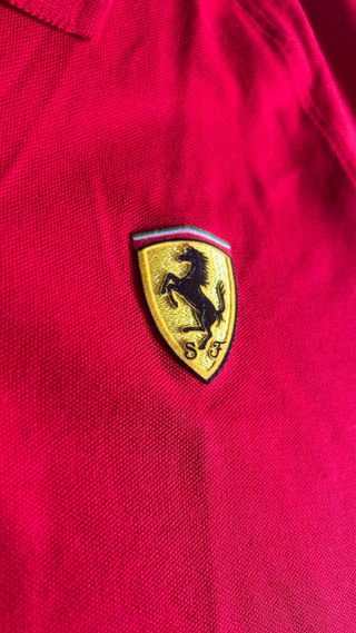 Camiseta Ferrari Mujer Roja Original