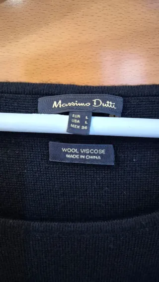 Vestido negro Massimo Dutti