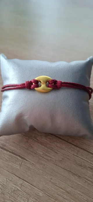 Pulsera calabrote oro mate