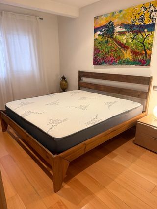 Somier y cabezal de madera