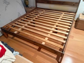 Somier y cabezal de madera