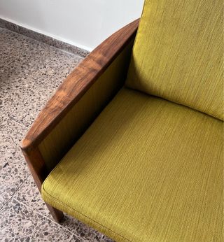 Sofá Danés Hans Olsen palisandro diseño vintage 60