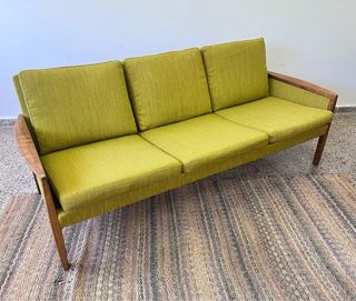 Sofá Danés Hans Olsen palisandro diseño vintage 60
