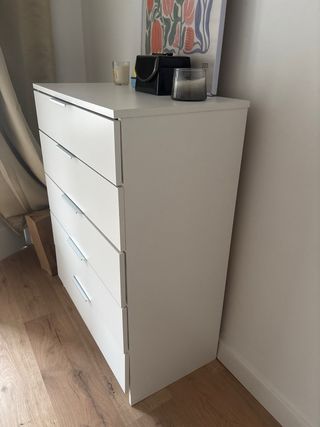 Cómoda blanca 5 cajones