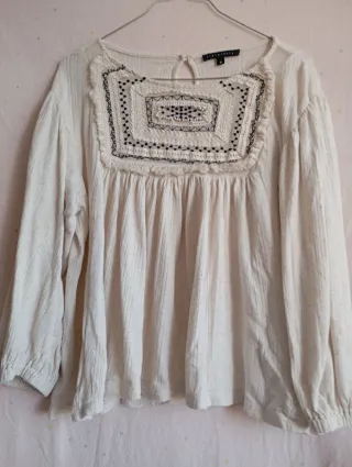 Camisa  Beige Talla M, tintoretto, mujer