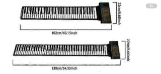 Piano enrollable flexible