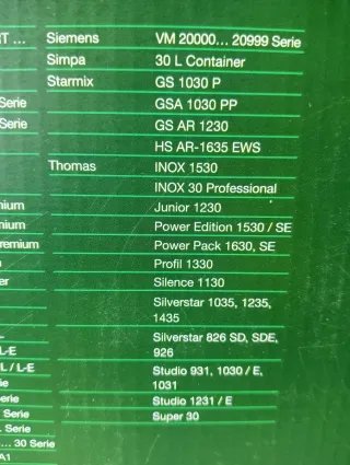 Universales Bolsas Filtro Vellon para  Aspiradora