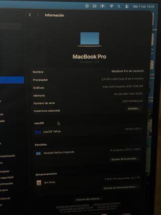 MacBook Pro 16 2019 Gris Espacial