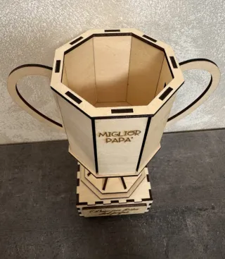 Coppa legno Festa del Papà