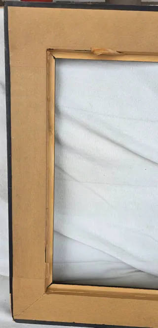 Nº32 Marco antiguo madera y filo dorado