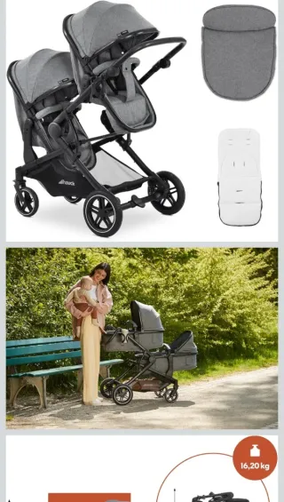 Silla de paseo doble Hauck