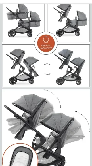 Silla de paseo doble Hauck