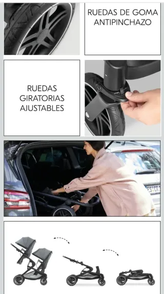 Silla de paseo doble Hauck