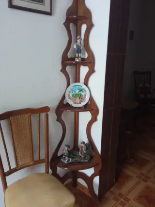 Repisa de madera rústica