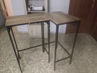 Mesas de bar madera y metal