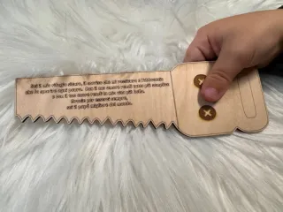 Quadretto attrezzi Festa del Papà in legno