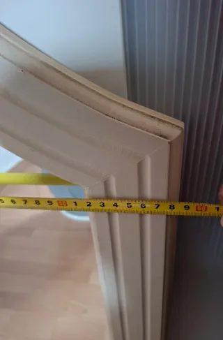 Espejo de tocador de madera