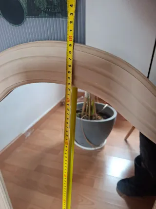 Espejo de tocador de madera