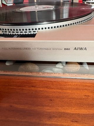 Tocadiscos Aiwa D60 Plata
