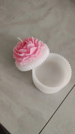 Portagioie Cera Profumata Fiore Rosa