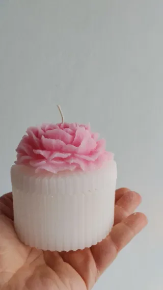 Portagioie Cera Profumata Fiore Rosa