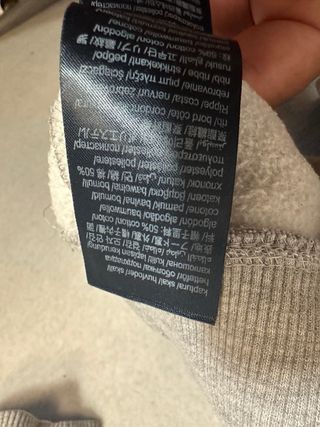 Sudadera Tommy Jeans Gris Logo Talla M