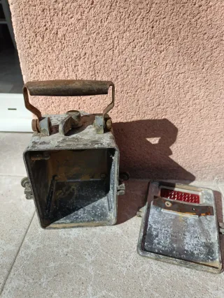 ANTIGÜEDAD  Linterna Ferroviaria WONDER AGRAL