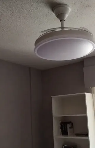 Ventilador Techo Lámpara LED Blanco