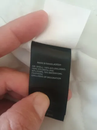 Chaqueta The North Face Talla XL Negra y Blanca