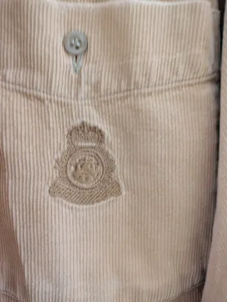 Camisa pana vintage customizada beige