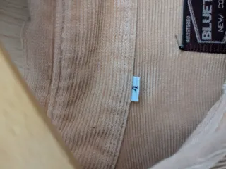 Camisa pana vintage customizada beige