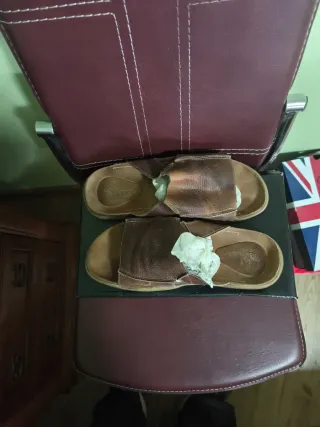 Sandalias de piel Yokono Marrón Hombre