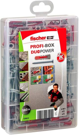 fischer - Maletín Profi-Box DUOPOWER 6x30 + 8x40 m