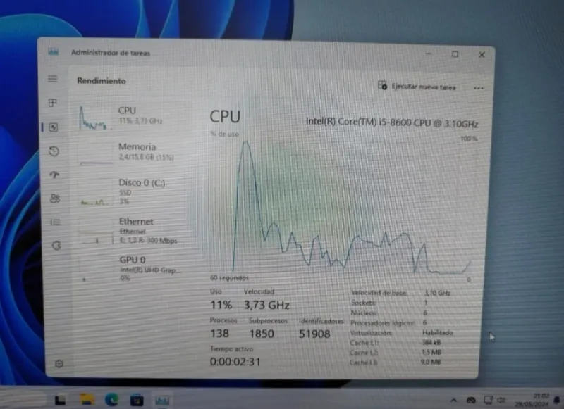 HP EliteDesk 800 G4 i5 16GB 256GB NVMe afbeelding 3