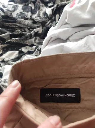 Pantalón chino Adolfo Domínguez beige nuevo