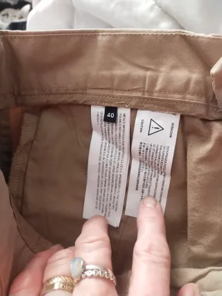 Pantalón chino Adolfo Domínguez beige nuevo