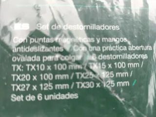 Set 6 Destornilladores Parkside TX