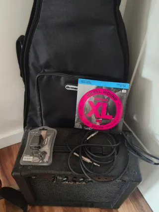 Kit Bajo Epiphone EB0 + Amplificador + accesorios