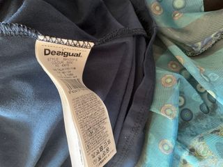 Vestito Desigual Viscosa e Tulle Stampato