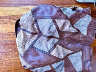 Chaqueta Piel Vintage Oversize original