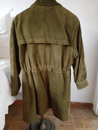 Parka de piel TREN verde